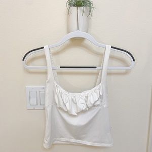 Forever 21 scoop neck ruched top